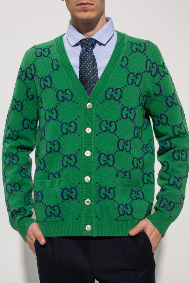 SchaferandweinerShops CR - Cardigan with 'GG' monogram Gucci